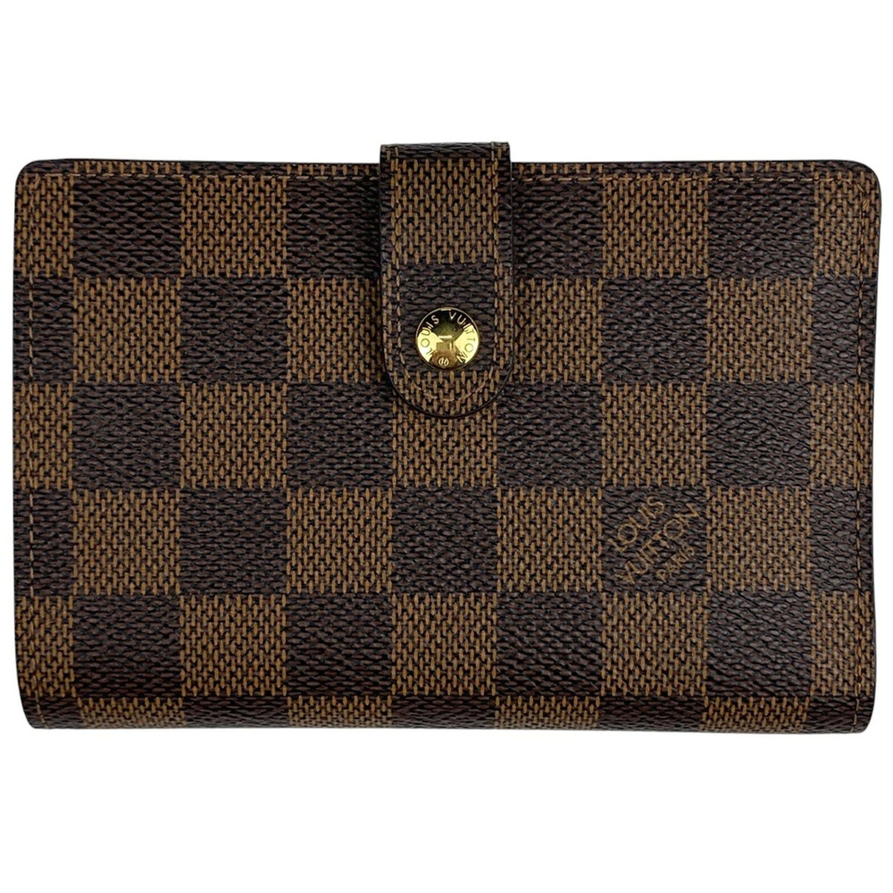 Louis Vuitton Portefeuille Viennois Billfold Coin Bi fold Wallet Damier Brown